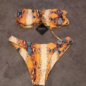Zaful Bikini Snake Skin